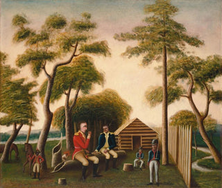 George Washington Mark - Marion Feasting the British Officer on Sweet Potatoes.webp