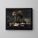 Abend im Club - George Wesley Bellows — gerahmtes Bild an der Wand