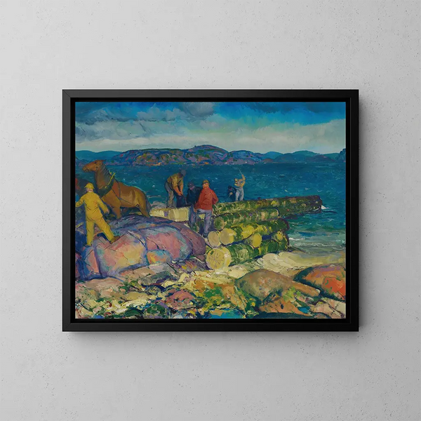 Konstrukteure von Kai - George Wesley Bellows — gerahmtes Bild an der Wand