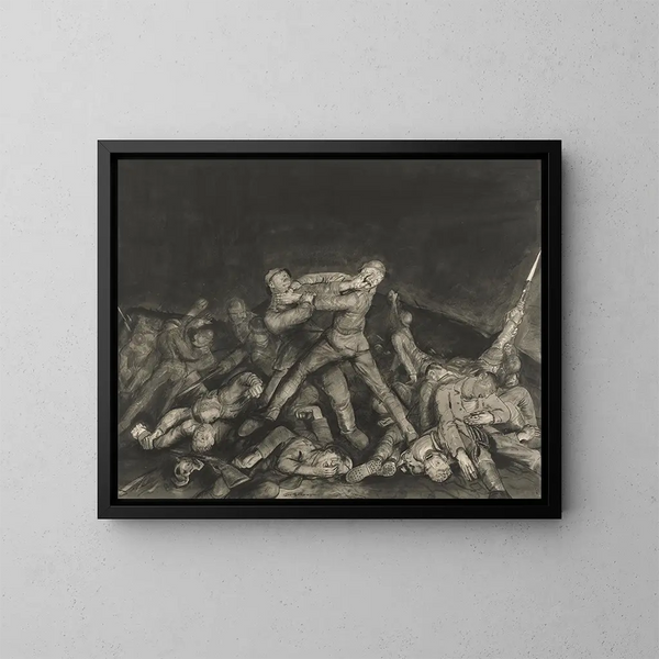 Geist des Sergeanten Pelly - George Wesley Bellows — gerahmtes Bild an der Wand