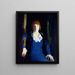 Portrait von Florence Pierce - George Wesley Bellows — gerahmtes Bild an der Wand