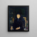 Die Witwe - George Wesley Bellows — gerahmtes Bild an der Wand