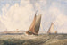 Bateaux de pêche dans une forte houle au large de la côte - George William Crawford Chambers — Ansicht des Kunstwerks