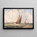 Bateaux de pêche dans une forte houle au large de la côte - George William Crawford Chambers — gerahmtes Bild an der Wand