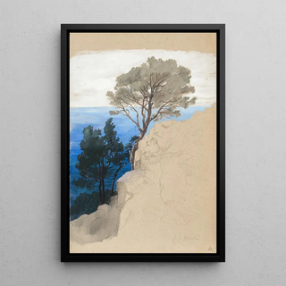 George von Hoesslin - Steilkste am Golf von Genua.webp