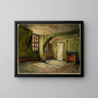 GeorgesHenri Manesse - La chambre o coucha Charlotte Corday la veille de lassassinat de Marat.webp