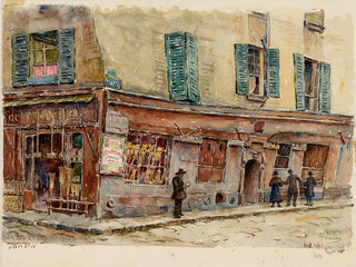 GeorgesHenri Manesse - Vieille maison du XIV sicle 24 rue Sainte Foy  langle de la rue Saint Denis.webp