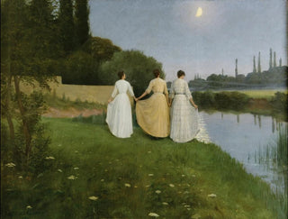 GeorgesMarieJulien Girardot - Bows to the moon twilight.webp