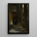 Interior of a cathedral painting - Georges Antoine Rochegrosse — framed artwork on a wall