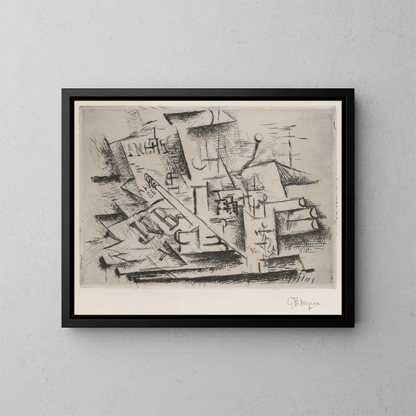 Job - Georges Braque — gerahmtes Bild an der Wand