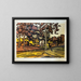 Maison derrière les arbres - Georges Gaudion — quadro incorniciato alla parete