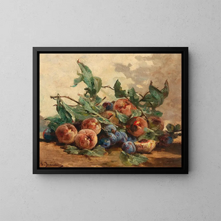 Georges Jeannin - Still Life with Fruit with Plums and Peaches.webp