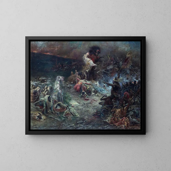 Le Carnage - Georges Jules Victor Clairin — gerahmtes Bild an der Wand