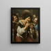 Uomo che mangia lenticchie - Georges Lallemant — quadro incorniciato alla parete