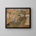 Portrait de Jan Toorop - Georges Lemmen — gerahmtes Bild an der Wand