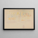 Una boutique e due personaggi - Georges Seurat — quadro incorniciato alla parete