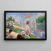 Studio finale per I Bagnanti ad Asnières - Georges Seurat — quadro incorniciato alla parete