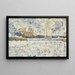 Winter in Vorstadt - Georges Seurat — gerahmtes Bild an der Wand