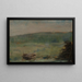 Paesaggio a Saint-Ouen - Georges Seurat — quadro incorniciato alla parete