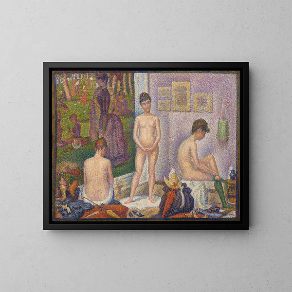 Le seduttrici insieme - Georges Seurat — quadro incorniciato alla parete