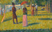 Paesaggio e personaggi La gonna rosa - Georges Seurat — vista dell’opera