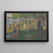 Studie für Ein Sonntag am Nachmittag auf der Grande Jatte - Georges Seurat — gerahmtes Bild an der Wand