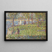 Studie für La Grande Jatte - Georges Seurat — gerahmtes Bild an der Wand