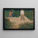 Zwei Steinhauer - Georges Seurat — gerahmtes Bild an der Wand