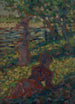 Frau in einem Park - Georges Seurat — Ansicht des Kunstwerks