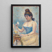 Junge Frau pudert sich - Georges Seurat — gerahmtes Bild an der Wand