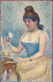 Junge Frau pudert sich - Georges Seurat — Ansicht des Kunstwerks