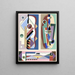 Collection décors et couleurs Pl17 - Georges Valmier — gerahmtes Bild an der Wand