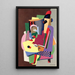 Die Klavierschule - Georges Valmier — gerahmtes Bild an der Wand