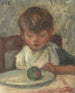 Child with Apple - Georges D'espagnat — artwork view