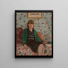 Young woman in the interior - Georges d'Espagnat — framed artwork on a wall