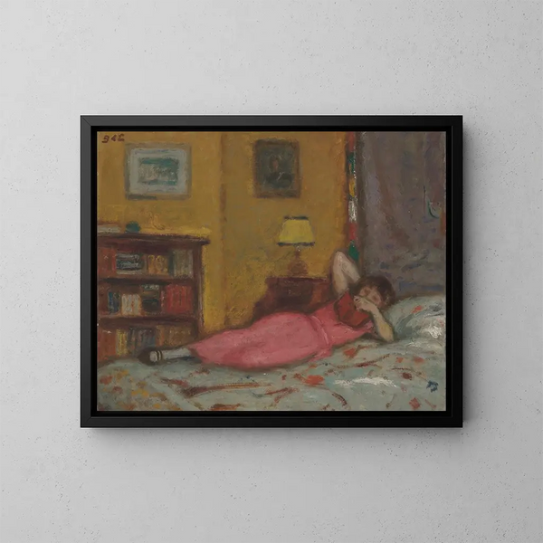 La liseuse - Georges d'Espagnat — quadro incorniciato alla parete
