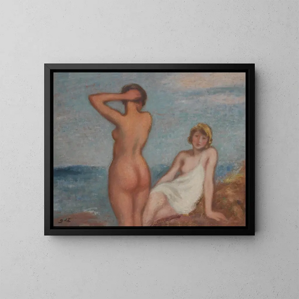 Le Bagnanti - Georges d'Espagnat — quadro incorniciato alla parete