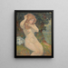 Nude in a landscape - Georges d'Espagnat — framed artwork on a wall