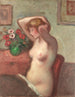 Nude Sitting Painting - Georges d'Espagnat — artwork view