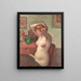 Nude Sitting Painting - Georges d'Espagnat — framed artwork on a wall