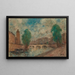 View of Paris the Pont Neuf - Georges d'Espagnat — framed artwork on a wall