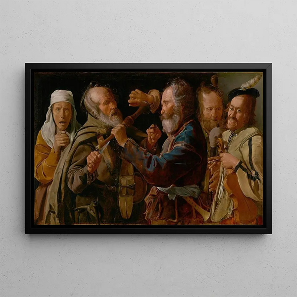 Georges de La Tour - The Musicians Brawl.webp