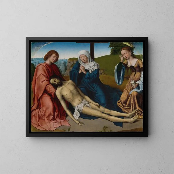 Lamentation sur le corps du Christ - Gerard David — quadro incorniciato alla parete