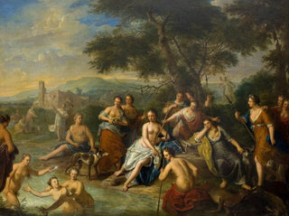 Diane e le sue ninfe - Gerard Hoet — vista dell’opera