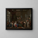 La Mort di Cleopattra - Gerard Hoet — quadro incorniciato alla parete