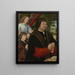 Portrait von Lieven van Pottelsberghe - Gerard Horenbout — gerahmtes Bild an der Wand