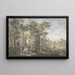 Paesaggio arcadico con diverse figure e una statua di Diana - Gerard Melder — quadro incorniciato alla parete