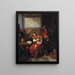Achille spielend auf der Lyra vor Patroklos - Gerard de Lairesse — gerahmtes Bild an der Wand