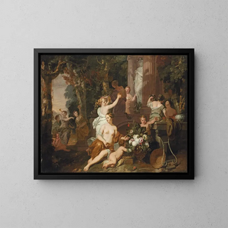Gerard de Lairesse - Nymphs And Bacchantes Paying Homage At The Temple Of Flora.webp