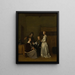 Gespräch galante - Gerard ter Borch — gerahmtes Bild an der Wand